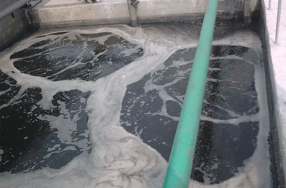 (圖:垃圾滲濾液泡沫處理池)